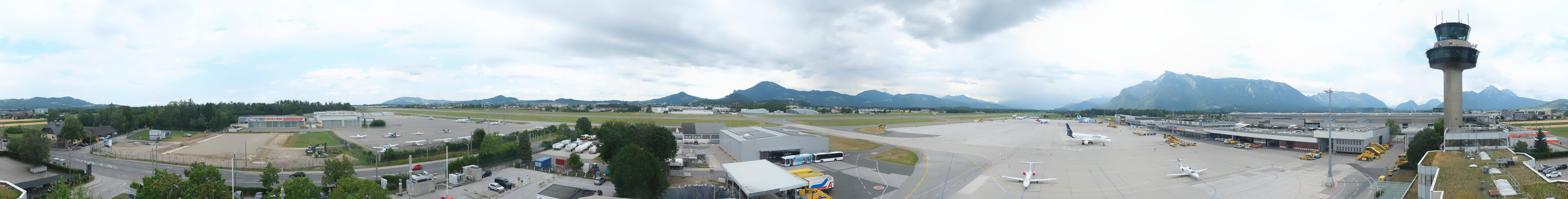 Archiv Foto Webcam Flughafen Salzburg