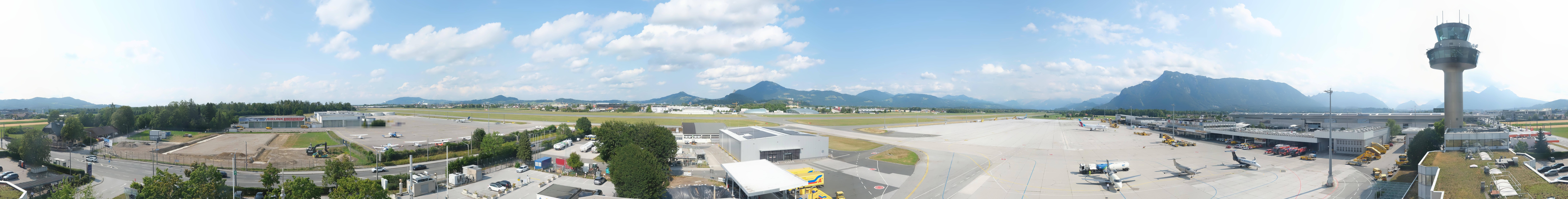 Archived image Webcam Salzburg Airport Panorama