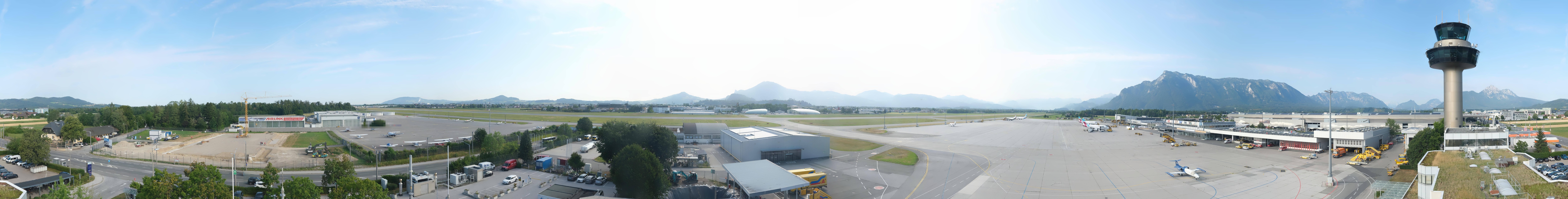Archiv Foto Webcam Flughafen Salzburg