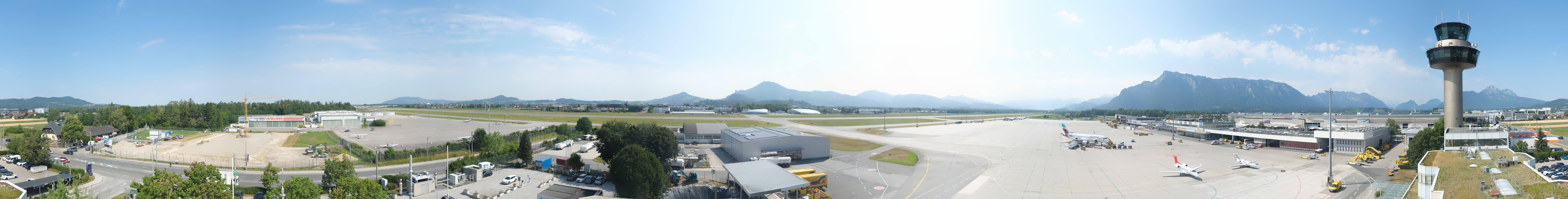 Archiv Foto Webcam Flughafen Salzburg