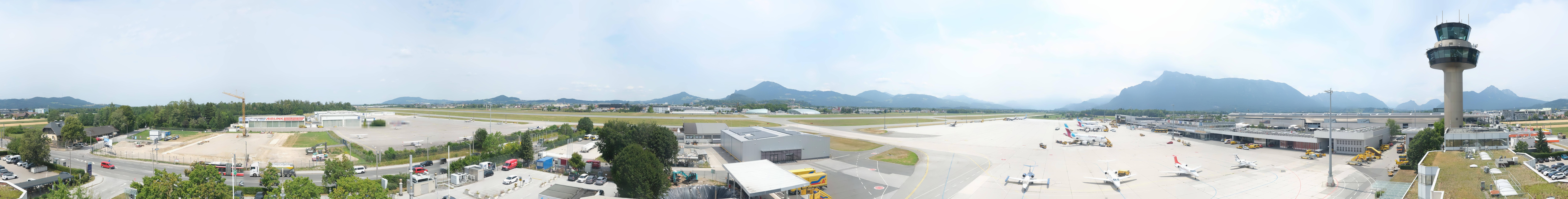 Archiv Foto Webcam Flughafen Salzburg