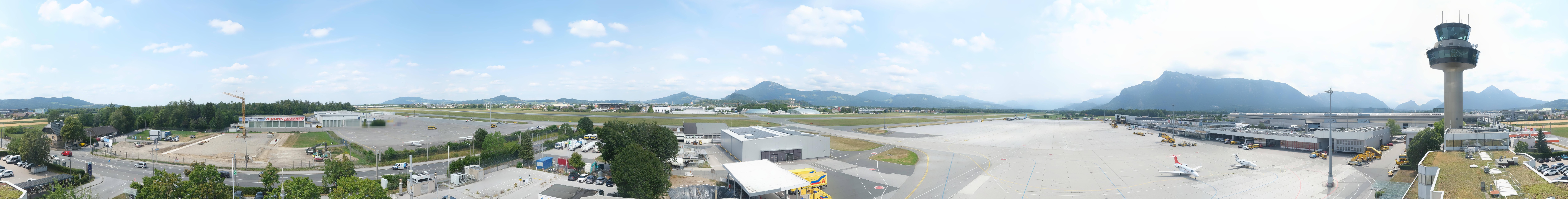 Archiv Foto Webcam Flughafen Salzburg