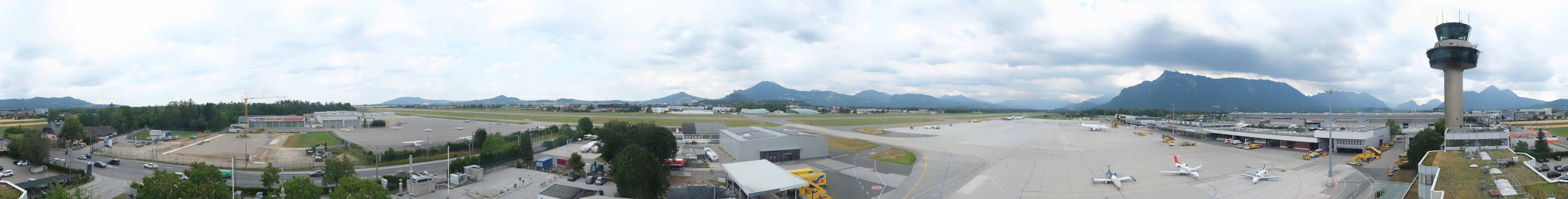 Archiv Foto Webcam Flughafen Salzburg