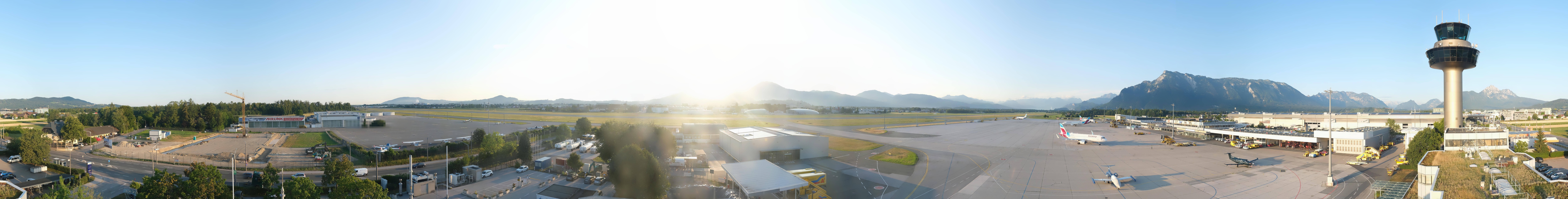 Archiv Foto Webcam Flughafen Salzburg
