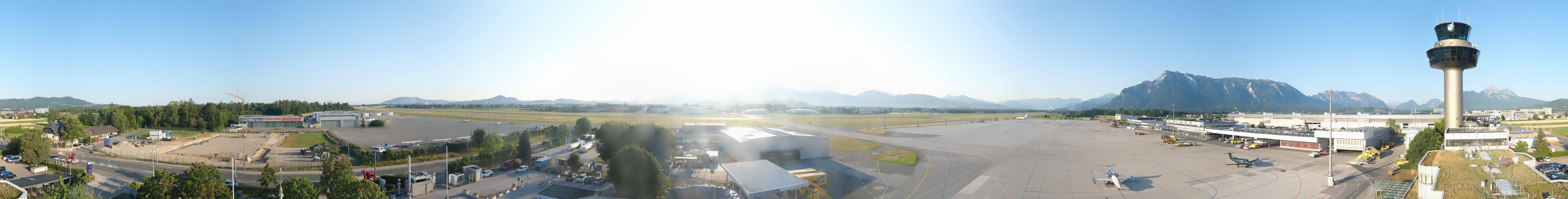 Archiv Foto Webcam Flughafen Salzburg