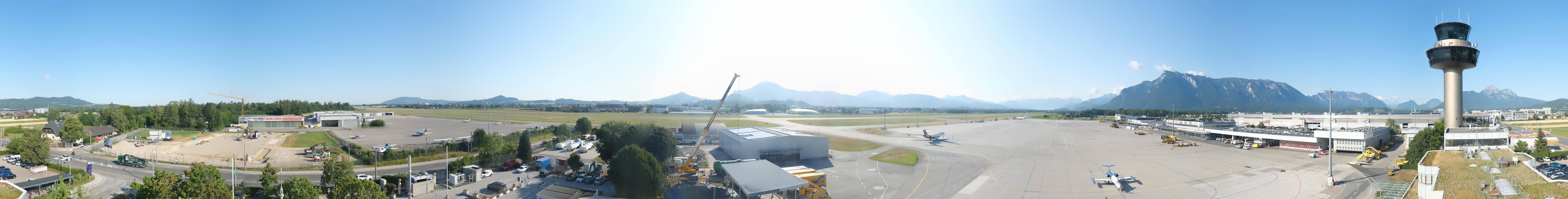 Archiv Foto Webcam Flughafen Salzburg