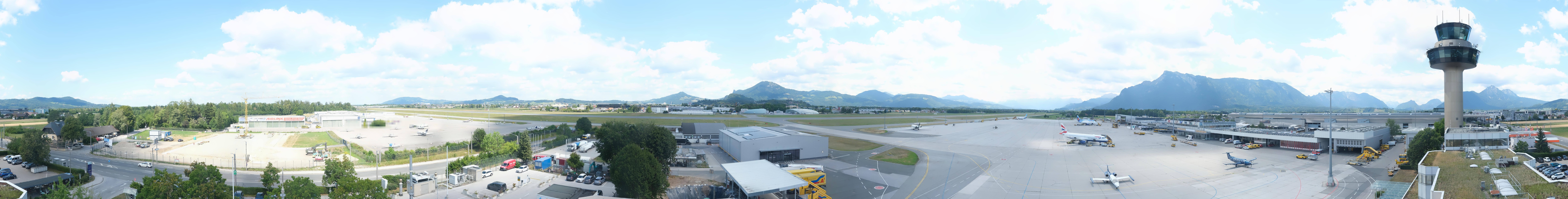 Archiv Foto Webcam Flughafen Salzburg