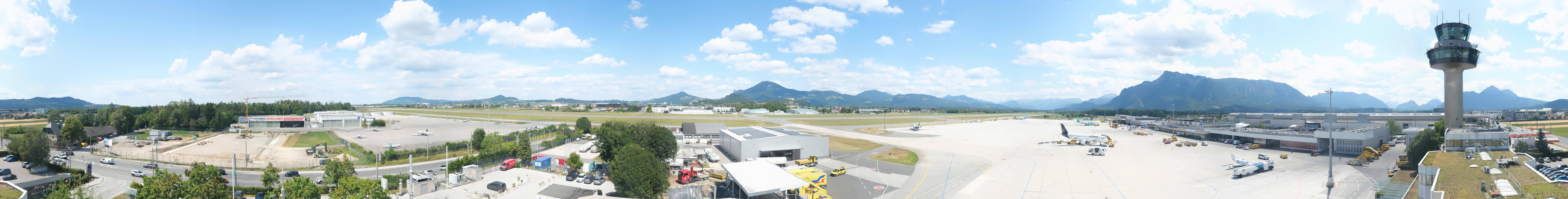 Archiv Foto Webcam Flughafen Salzburg