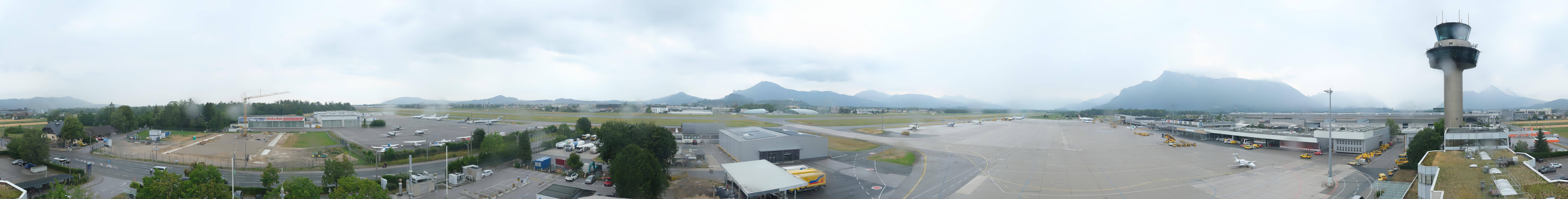 Archiv Foto Webcam Flughafen Salzburg