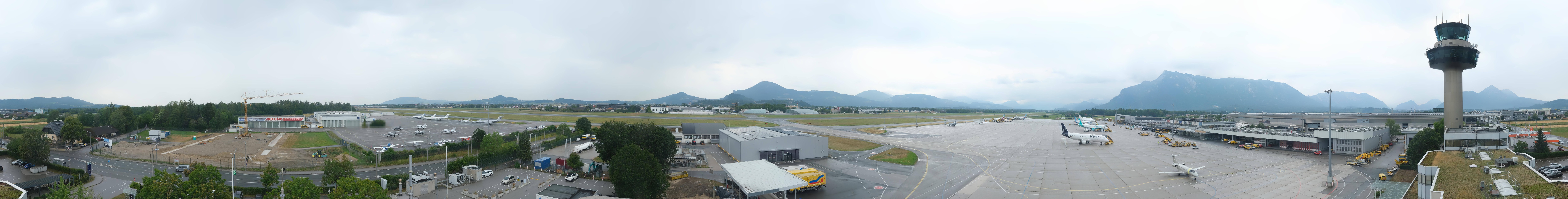 Archiv Foto Webcam Flughafen Salzburg
