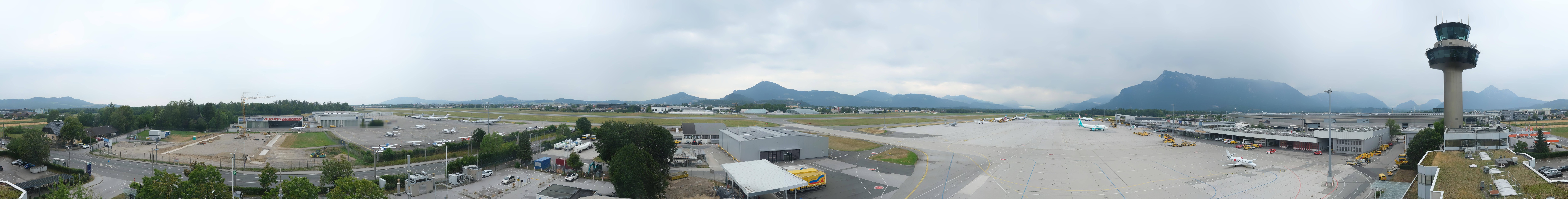 Archiv Foto Webcam Flughafen Salzburg