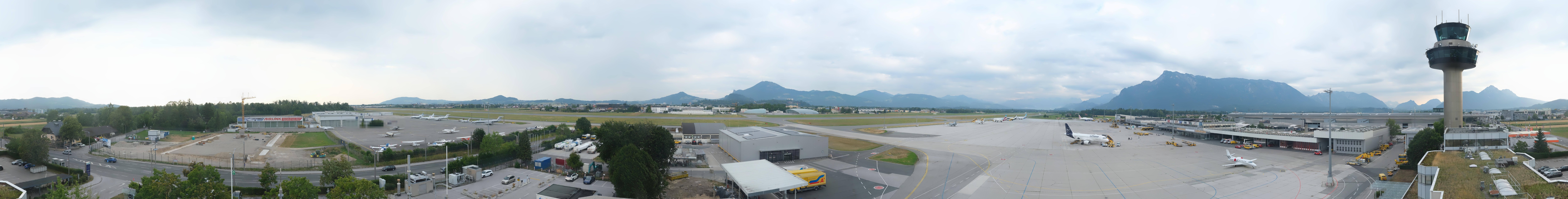 Archiv Foto Webcam Flughafen Salzburg