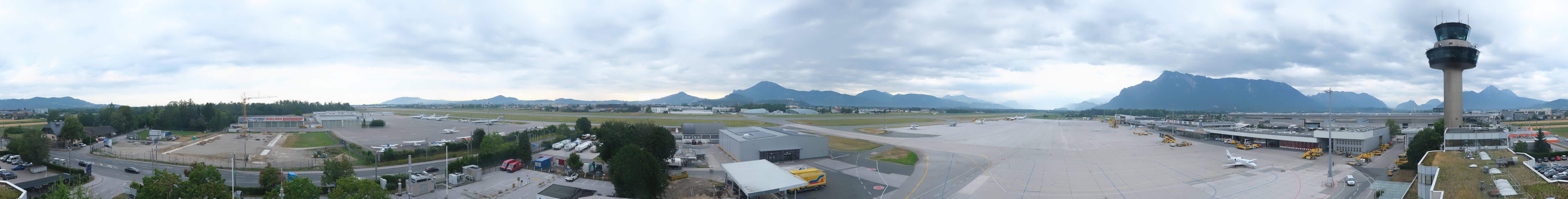 Archiv Foto Webcam Flughafen Salzburg