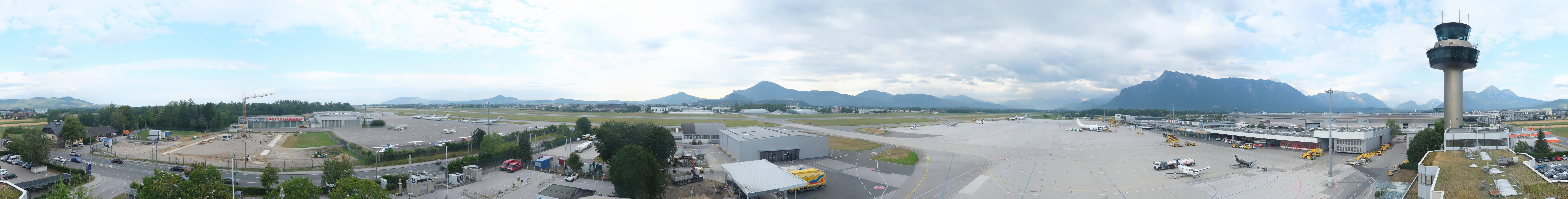 Archiv Foto Webcam Flughafen Salzburg