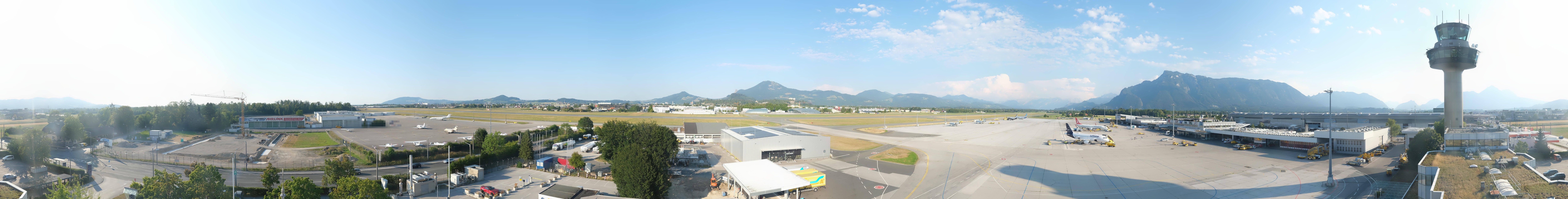 Archiv Foto Webcam Flughafen Salzburg