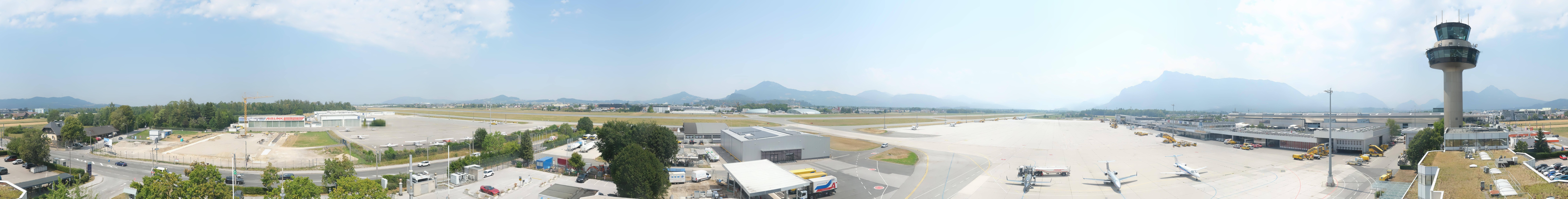 Archiv Foto Webcam Flughafen Salzburg