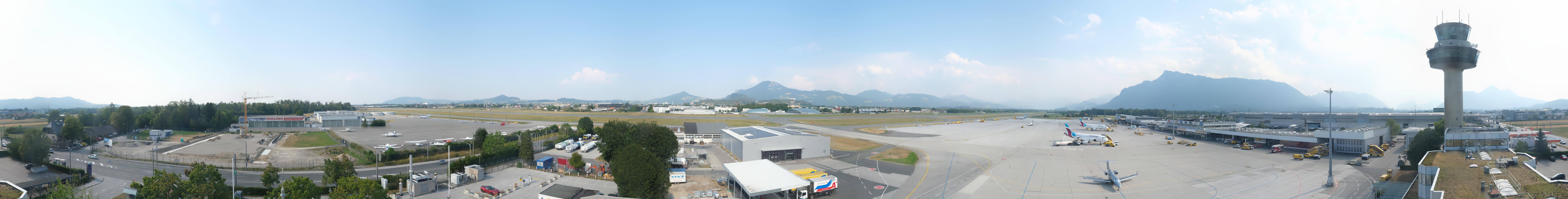 Archiv Foto Webcam Flughafen Salzburg