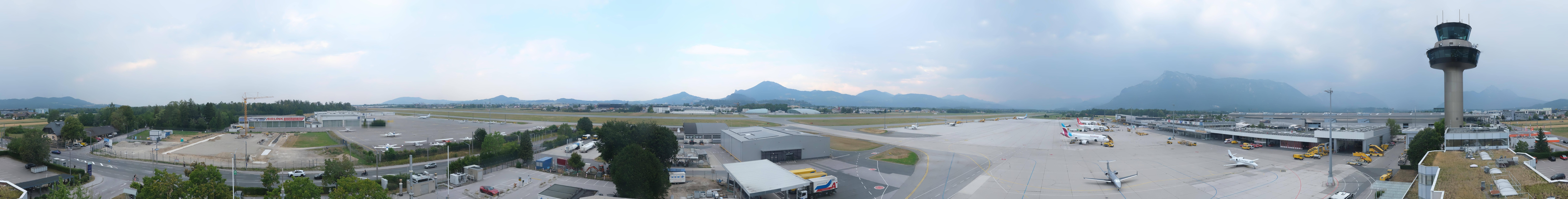 Archiv Foto Webcam Flughafen Salzburg