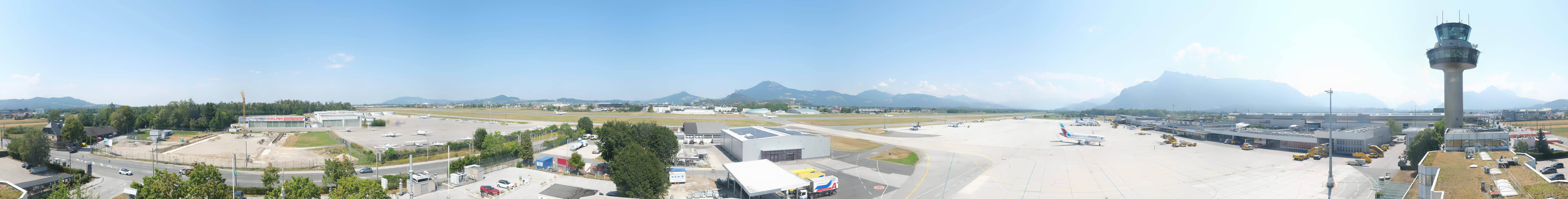 Archived image Webcam Salzburg Airport Panorama