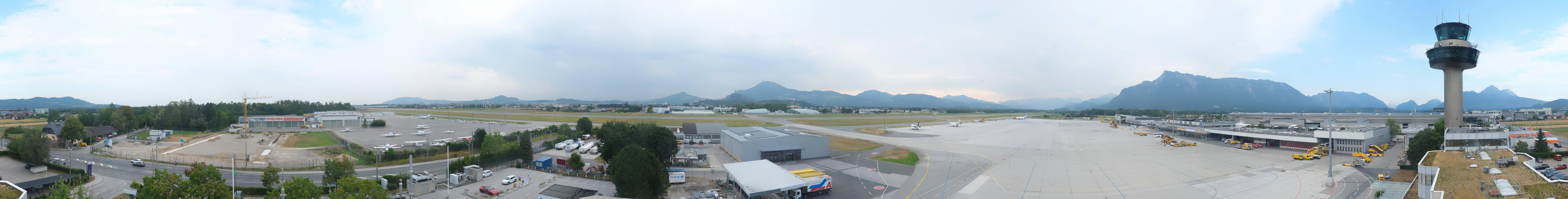 Archiv Foto Webcam Flughafen Salzburg