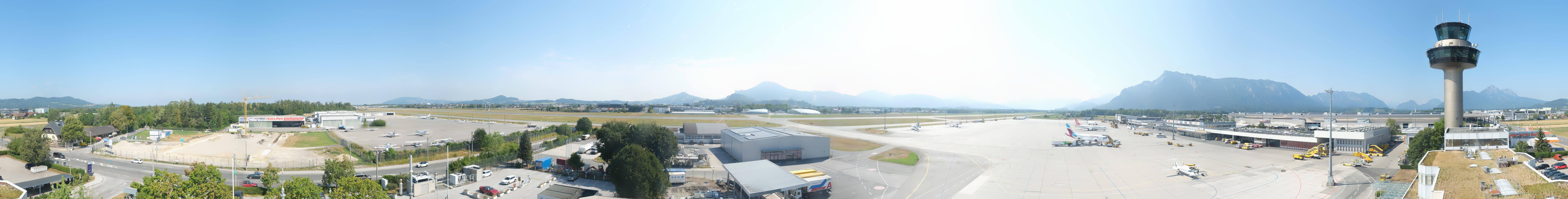 Archiv Foto Webcam Flughafen Salzburg