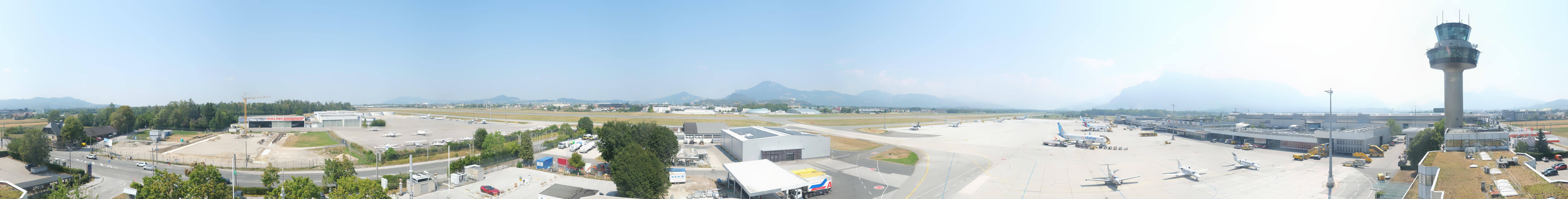 Archiv Foto Webcam Flughafen Salzburg