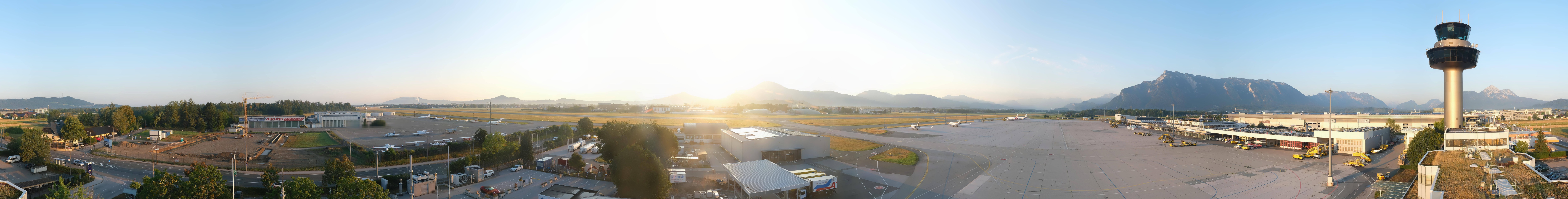 Archiv Foto Webcam Flughafen Salzburg