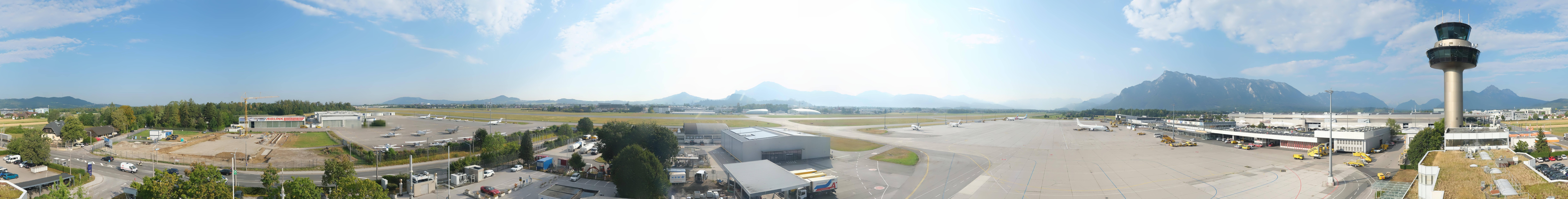 Archiv Foto Webcam Flughafen Salzburg