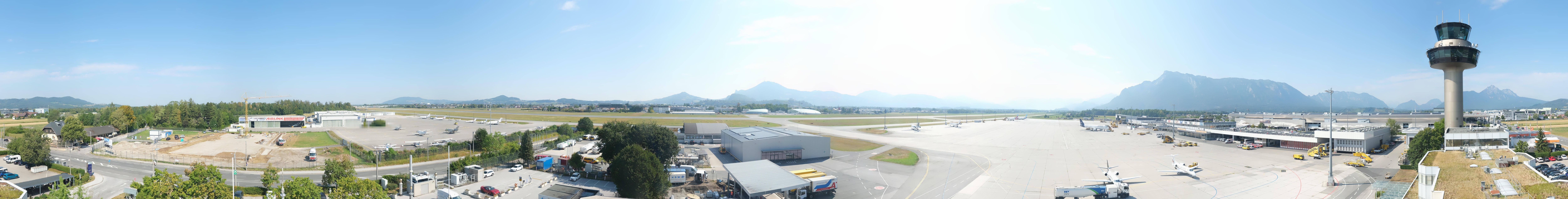 Archiv Foto Webcam Flughafen Salzburg