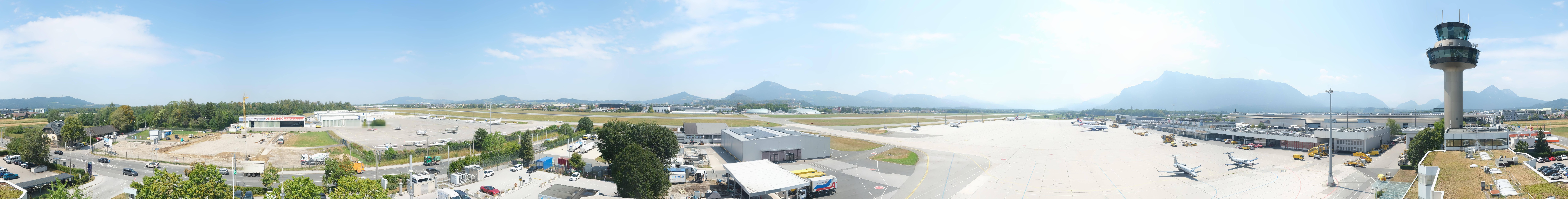 Archiv Foto Webcam Flughafen Salzburg
