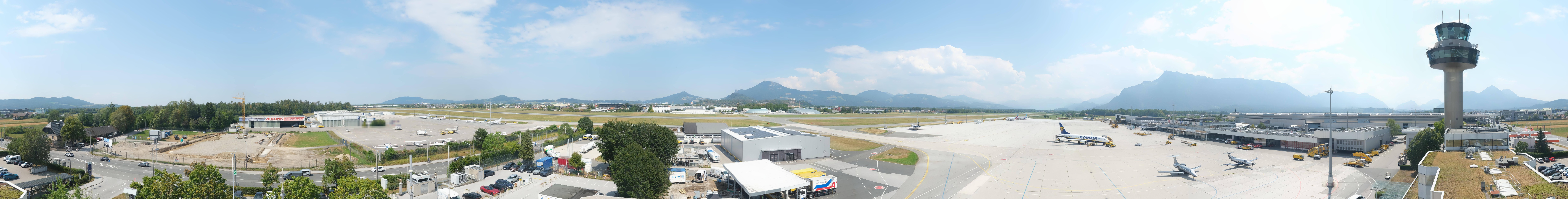 Archiv Foto Webcam Flughafen Salzburg