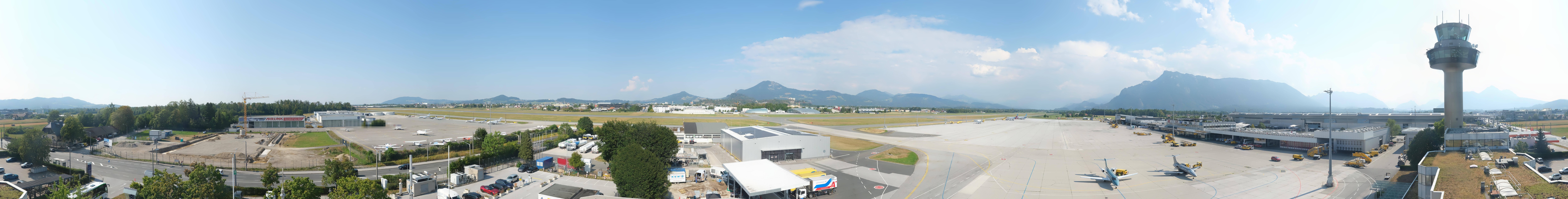 Archiv Foto Webcam Flughafen Salzburg