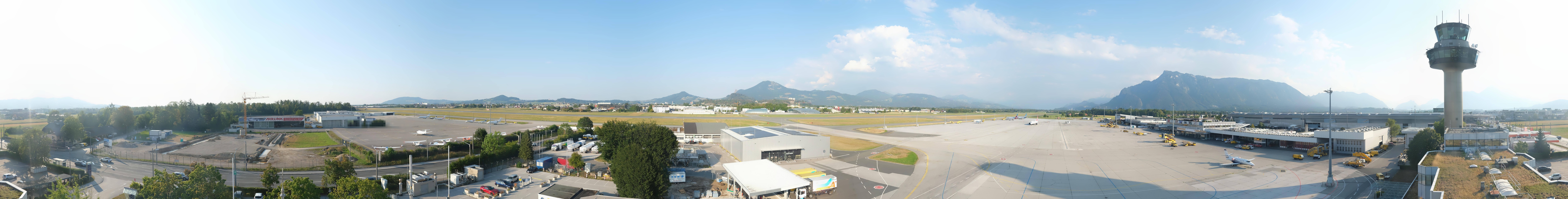 Archiv Foto Webcam Flughafen Salzburg