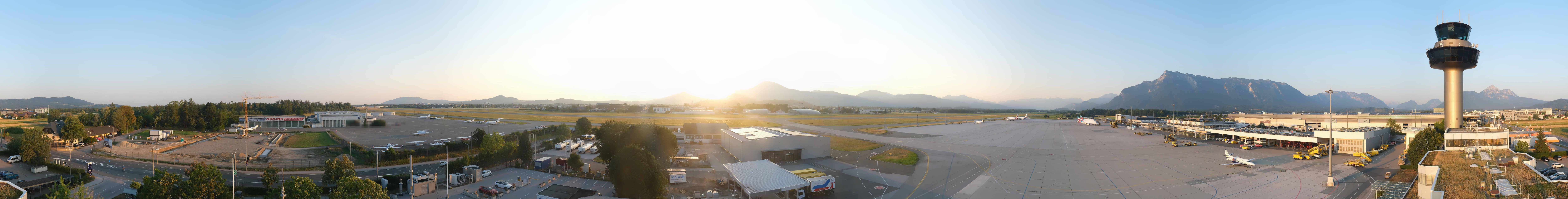 Archiv Foto Webcam Flughafen Salzburg