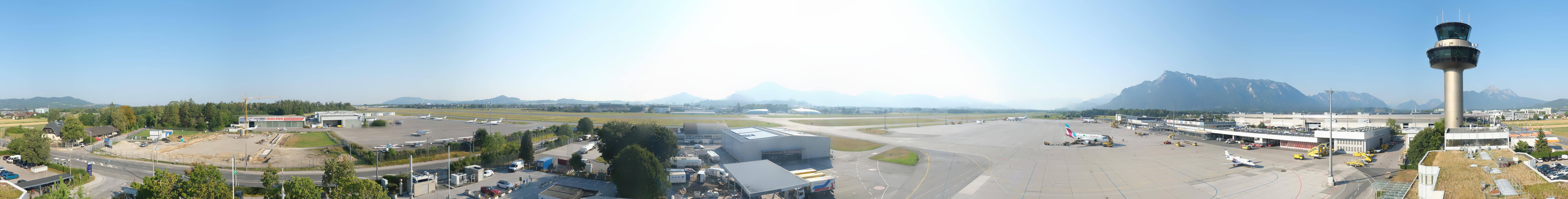 Archiv Foto Webcam Flughafen Salzburg