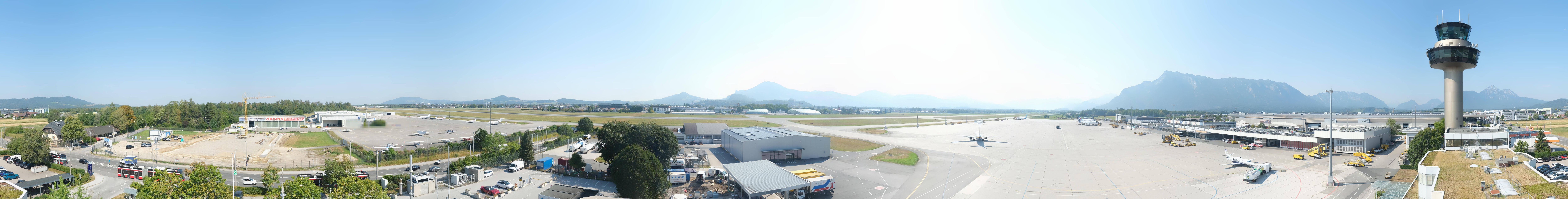 Archiv Foto Webcam Flughafen Salzburg