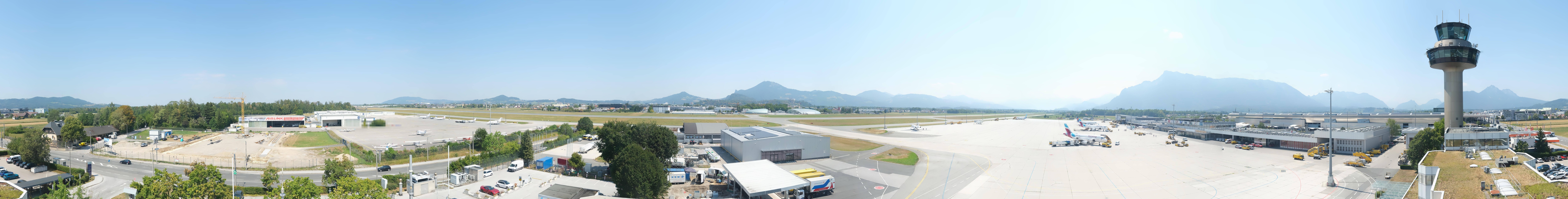 Archiv Foto Webcam Flughafen Salzburg