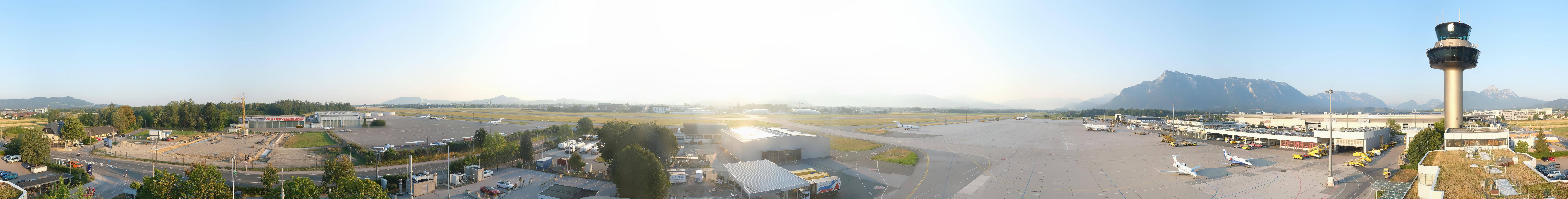 Archiv Foto Webcam Flughafen Salzburg