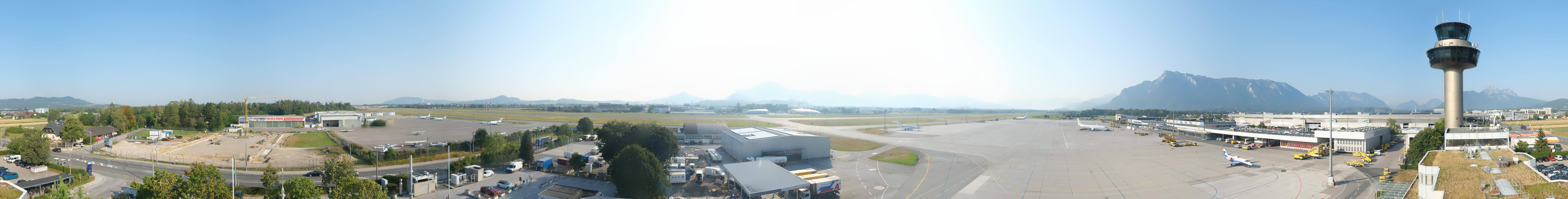 Archiv Foto Webcam Flughafen Salzburg