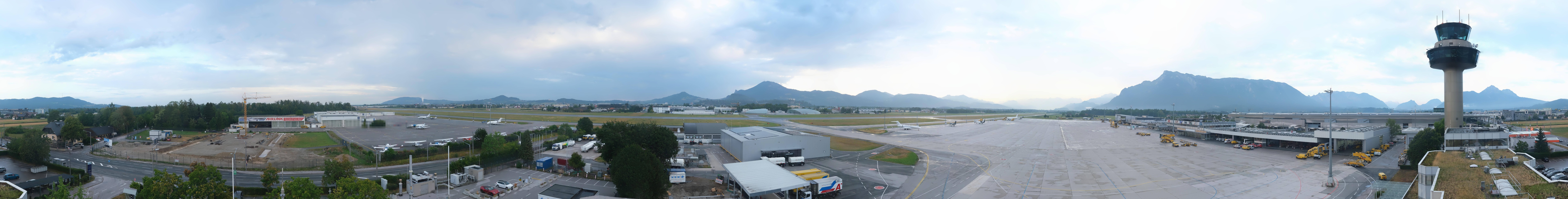 Archiv Foto Webcam Flughafen Salzburg