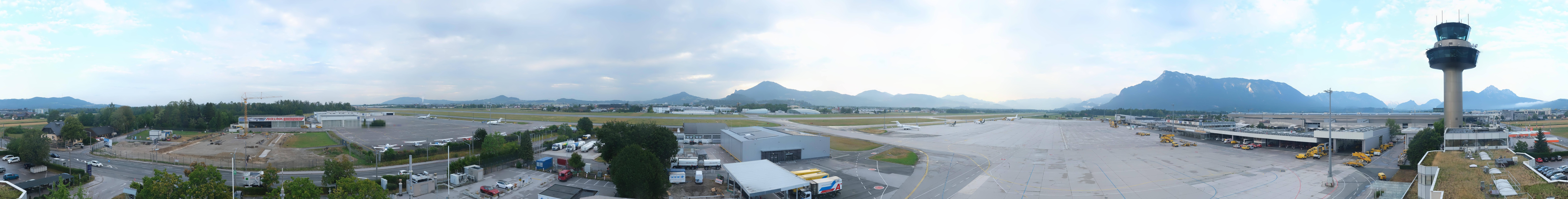 Archiv Foto Webcam Flughafen Salzburg