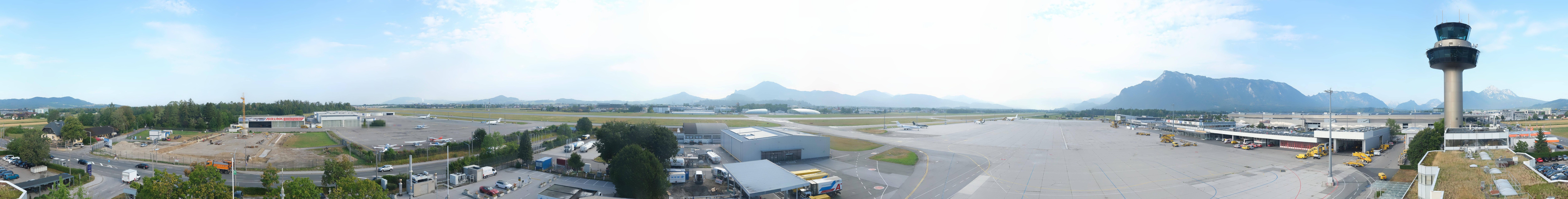 Archiv Foto Webcam Flughafen Salzburg