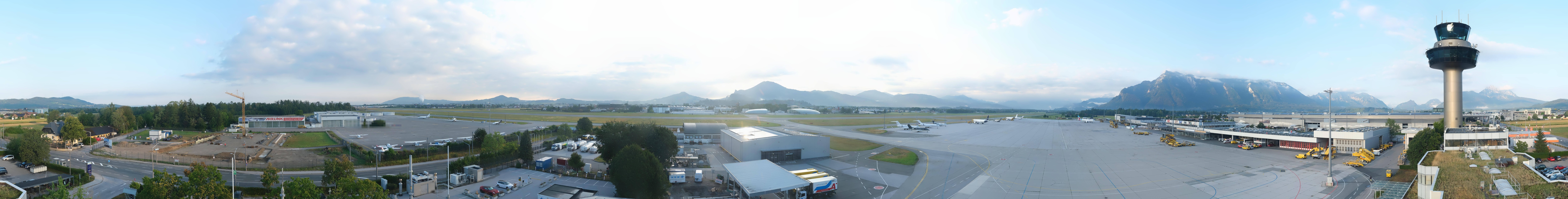 Archiv Foto Webcam Flughafen Salzburg