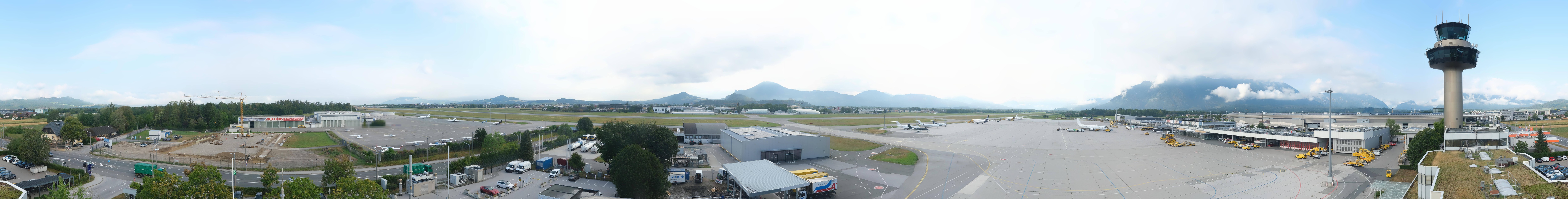 Archiv Foto Webcam Flughafen Salzburg