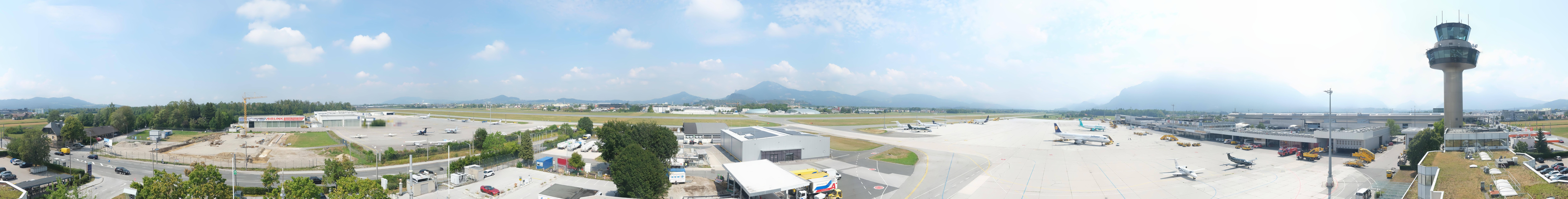 Archiv Foto Webcam Flughafen Salzburg