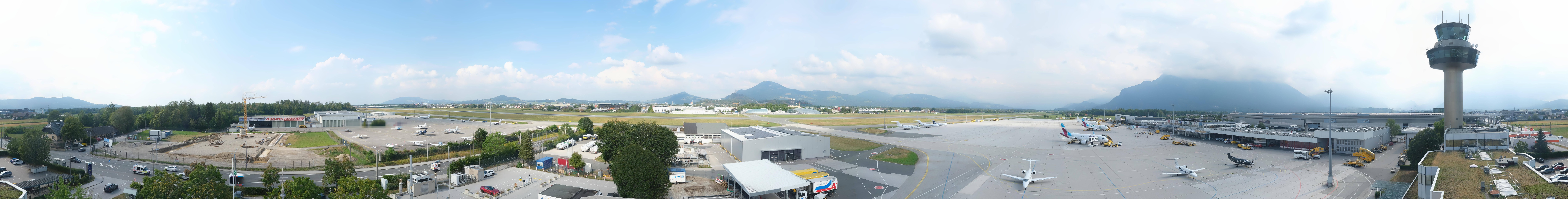 Archiv Foto Webcam Flughafen Salzburg