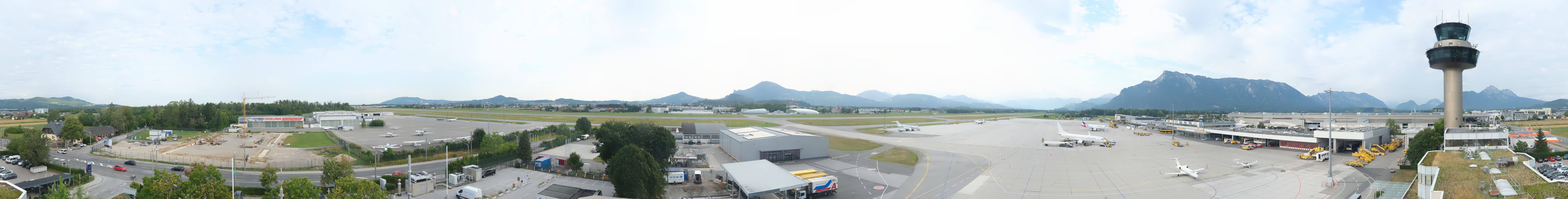 Archiv Foto Webcam Flughafen Salzburg