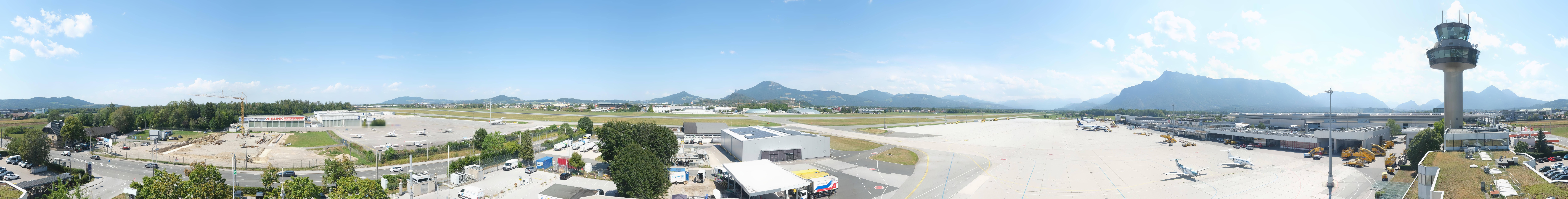 Archiv Foto Webcam Flughafen Salzburg
