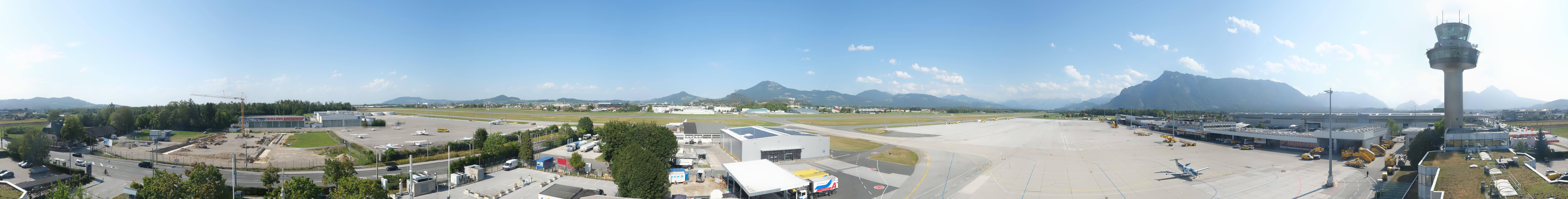 Archiv Foto Webcam Flughafen Salzburg