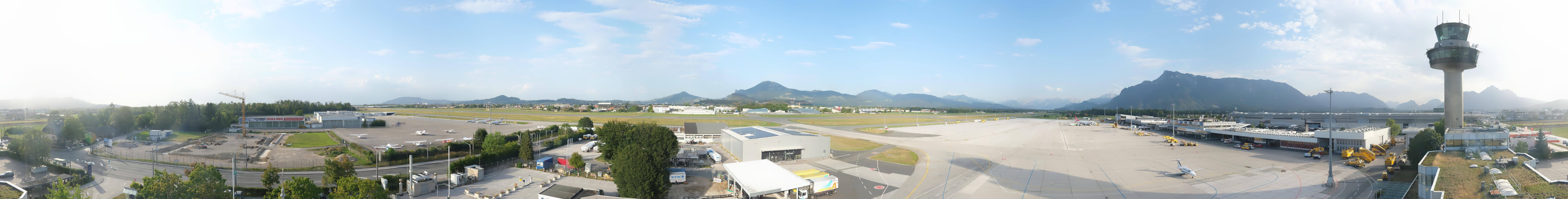 Archiv Foto Webcam Flughafen Salzburg